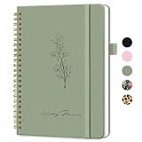 Taja Undated Weekly Planner, Weekly To Do List Notebook with Goal & Habit Tracker Organizer, A5 Weekly Planner Notebook with Spiral Binding, 6.1" x 8.2" - Green