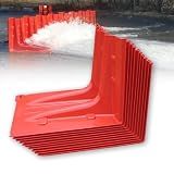 LFFTBK Flood Barriers for Home, Water Barriers for Flooding Reusable Flood Protection for Doors Garage,Basement(10-pcs)