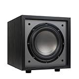 Dayton Audio Classic CS800 – 8" 150W Powered Subwoofer with Class-D Amplifier, Deep Bass and Clean Design for Home Theater & Music – Black