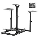 Dardoo Flight Racing Game Simulator Cockpit Mount Fit for Logitech G29 X56 X52,for Thrustmaster T300 Hotas Warthog Gaming Devices,Stable Adjustable Flight Racing Sim Cockpit Stand ,Excluding All Electronic Devices