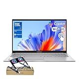 ASUS Vivobook 15.6" FHD Touchscreen Laptop for Productivity, Intel Core 7 150U (Up to 5.4GHz), 24GB RAM, 1TB SSD, Wi-Fi 6, Backlit Keyboard, Webcam, Windows 11 Home, Silver, Bundle with PCO Cooler