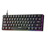 Newmen GM611 Mechanical Keyboard,LEDBacklit Wired Gaming Keyboard RedSwitch