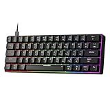 Newmen GM611 Mechanical Keyboard,LEDBacklit Wired Gaming Keyboard RedSwitch