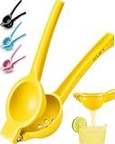 Zulay Kitchen Metal Lemon Squeezer - Handheld Lemon Juicer Squeezer - Easy to Use Citrus Juicer - Manual Press for Extracting the Most Juice Possible - Extracts Every Last Drop