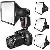 Altura Photo Flash Diffuser Softbox 11x8, Universal for Speedlight, 3pk