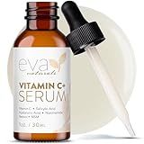 Eva Naturals Vitamin C Face Serum With Hyaluronic Acid - Anti Aging Serum - Reduce Dark Spots, Acne & Wrinkles - Retinol, Niacinamide & Salicylic Acid, Brightening Skin Serum for Glowing Skin