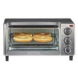 BLACK+DECKER TO1313SBD Toaster Oven, 15.47 Inch, Silver
