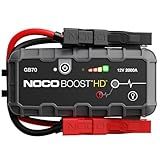 NOCO Boost GB70: 2000A UltraSafe Jump Starter – 12V Lithium Battery Booster Pack, Portable Jump Box, Power Bank & Jumper Cables - for 8.0L Gas and 6.0L Diesel Engines