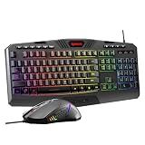 Redragon S101-3 PRO Gaming Keyboard and Mouse, RGB Backlit Programmable Keyboard Mouse with Software, Independent Macro Record Keys, Value Combo Set, New Update Version
