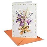 LCKLA Handmade Real Flower Greeting Cards For All Occasions With Envelopes,Set of 4 (4 designs),For Valentines, Spring,Mothers Day,Wedding,Includes Envelope and Note Tag