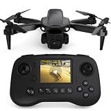 TD12Pro Drone with 1080P Camera for Adults Kids, Mini Drone with LCD Screen Remote, Foldable Remote Control Quadcopter, One Key Start, Easy to fly, Toy for Kids Adult Beginners
