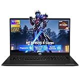 NIMO 17.3" Gaming Laptop, AMD Ryzen 9 8945HS (8C/16T, Up to 5.2GHz), 64GB DDR5 RAM 2TB SSD, Radeon 780M Graphics, 100W PD Fast Charge, Fingerprint, AI-Powered Business & Gaming PC, Win 11