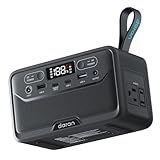 2026 Portable Power Station 28000mAh LiFePO4 Battery, Solar Power Bank with AC Outlet 100W/110V, USB-C PD Two-Way Fast Charging Samll Generator for Laptop, Camping, Home, Office, TSA Approved