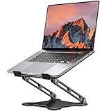 LOXP Adjustable Laptop Stand for Desk, Portable Airflow Laptop Riser Holder