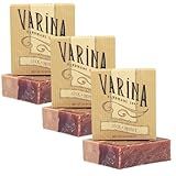 Varina Silk & Honey Soap Bar - Gentle Cleansing for Sensitive Skin, Sweet and Vanilla - 3 Pack Handmade Soap
