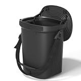 Garoopion Soft Silicone Car Trash Can 1.9 Gallon with Leakproof Design