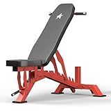 STACOO Weight Bench, Adjustable Workout Bench for Home Gym Full Body Workout, 1300LBS Weight Capacity Bench Press, Flat/Incline Bench with 33" Extra-Long Backrest & Wheels