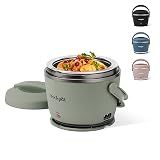 Crock-Pot Portable Electric Lunch Box, 20-Ounce Food Warmer, Moonshine Green | Ideal for Travel, On-the-Go | Keeps Food Spill-Free, Warm & Tasty | Dishwasher-Safe