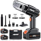 MBNGF Car Vacuum Portable Cordless,35000PA High Power Suction & Blower, Handheld Vacuum Cleaner for Car, Home, Desktop, Keyboard,Birthday Gifts for Men Dad Husband(Midnight Black)