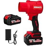 Electric Cordless Leaf Blower-Handheld Turbo Jet Blower,320000RPM Jet Car Dryer,21V 4.0AH High Pressure Air Blowers for Lawn Care, Patio Cleaning, Blowing Leaves,Snow and Dust,Camping,Best Gifts (Red)
