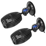 AQUANEAT 2 Pack Aquarium Circulation Pump, 480 GPH Fish Tank Powerhead, Saltwater Wave Maker, Submersible Water Pump with Suction Cup