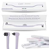 RYERCAT Lavender Dual Sided Cat Toothbrush - Only 8mm Wide to fit into Cat's Mouth - Cat Dental Supplies