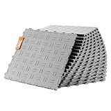 VEVOR Garage Floor Tiles 12 x 12 x 0.53 inch, Interlocking Design Ease of Installation Double-Sided Texture Non-Slip Sturdiness, for Garages, Basements, Repair Shops, Silver, 50 Pack