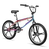 HH HILAND 20 Inch 3 5 Spoke Kids BMX Bike for Boys Girls Ages 5-12, 360 Degree Rotor Freestyle, 4 Pegs Single Speed Kid’s BMX Bicycle, Multiple Colors