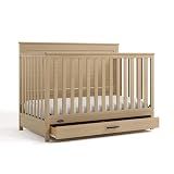 Graco Tristan 5-in-1 Convertible Crib with Drawer, Driftwood