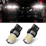 PACLVIO 7443 7440 LED Bulb for Reverse Lights, 2024 Upgraded Super Bright T20 7441 7444 W21W LED Lamps with Projector Lens, Replacement for Backup Tail Brake Parking Lights DRL, Pack of 2 (White)