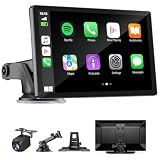 9" Wireless Apple Carplay Screen for Car with OTA Update, Backup Camera
