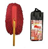 California Car Duster 62442 Standard Car Duster with Wooden Handle,Red