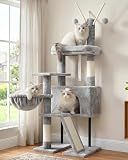Gitelsnour Cat Tree Tower for Indoor Cats, Top Platform with Toy, GCT006SW