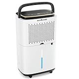 Sweetcrispy 4,500 Sq.Ft Energy Star Dehumidifier for Basement with Drain Hose, 50 Pint Portable Dehumidifiers for Home Bedroom Bathroom Large Room, Powerful Moisture Removal and Humidity Control