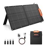 GRECELL 100W Solar Panel, 21.5V Portable Foldable Solar Panel 24% High Efficiency with Fast Charger and Adjustable Kickstand for Power Station, Solar Cell Charger for Outdoor Camping RV Van Travel