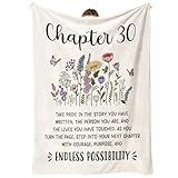 Afterprints 30th Birthday Gifts for Women, Chapter 30 Blanket, 30 Year Old Bday Gifts for Women, Daughter, Friend, 1996 30th Birthday Decorations for Her, Turning 30 Throw Blankets 50'' x 60''