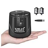 ZMOL Battery Powered Electric Pencil Sharpener,Small Battery Operated Colored Pencil Sharpeners Portable for Kids,Fast Sharpen, Suitable for No.2/Colored (6-8mm), School/Classroom/Office/Home Black