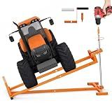 Upgraded Retractable Lawn Tractor Lift Jack, Fits Under 41-Inch Mowers, 1000 Lb Capacity, Simple Install & Store，Lawn Mower Jack Lift