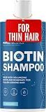 Rosemary and Biotin Shampoo for Thinning Hair - Vegan Volumizing Shampoo for Fine Hair with B Vitamins Argan Oil & Tea Tree Essential Oil - Paraben Silicone and Sulfate Free Vegan Formula (8 Fl Oz)
