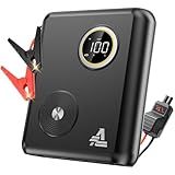 6000A Sodium-Ion Car Jump Starter, 27500mAh Portable Battery Pack 12V Safe Jumper Starter for All Gas & Up to 12L Diesel Engines, PD 60W Fast Charge, 1500LM Light, Extended Jumper Cables