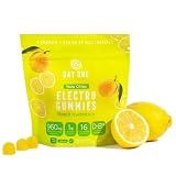 Day One Electrogummies - 60pcs. of Yuzu Citrus Flavored Electrolyte Gummies for Hydration and Recovery - Packed with Essential Electrolytes Ideal for Workouts, Running, Hiking and More
