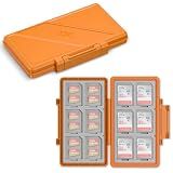 Orange Memory Card Case Micro SD TF SD Card Case Storage Holder Wallet