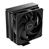 Cooler Master Hyper 212 Black CPU Cooler, SickleFlow 120 Edge PWM Fan, Aluminum Top Cover, 4 Copper Heat Pipes, 152mm Tall, AMD Ryzen AM5/AM4, Intel LGA 1851/1700/1200 Brackets