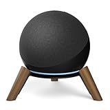 Wooden Desktop Stand for Echo Dot 4th/5th Gen & Echo Dot Max Stand Holder for Better Sound-Wood Tripod Speaker Stand Desk for Echo Dot & Dot Max (Newest Model) Table Holder for Echo Dot Stand, 1 Pack