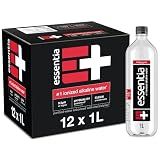 Essentia Ionized Alkaline Water, 9.5+ pH, 99.9% Pure, 12 x 1L