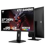 KTC 27 Inch Gaming Monitor 240Hz, FHD 1080p Fast IPS Computer Monitor with Adaptive Sync, HDR, Height Pivot Tilt Adjustable, Vesa Mount, HDMI/DP/USB, H27F7