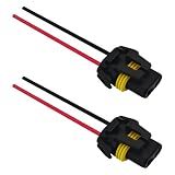 HHZL Headlight Connector Plug Fog Light Headlight Wiring Harness Pigtail Sockets Female Adapter Kit for 9005 9006 9012 HB3 HB4, Headlamp Wire Harness Plug Socket Connector for Car Accessories (2PCS)