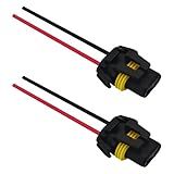 HHZL Headlight Connector Plug Fog Light Headlight Wiring Harness Pigtail Sockets Female Adapter Kit for 9005 9006 9012 HB3 HB4, Headlamp Wire Harness Plug Socket Connector for Car Accessories (2PCS)