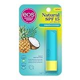 eos Natural SPF 15 Lip Balm- Pineapple Coconut, Water Resistant Daily Sun Protection & Lip Sunblock, 0.14 oz