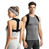 sundpik Posture Corrector for Women and Men, Adjustable Upper Back Brace, Breathable Back Support Straightener, Providing Pain Relief from Lumbar, Neck, Shoulder, and Clavicle. (1)